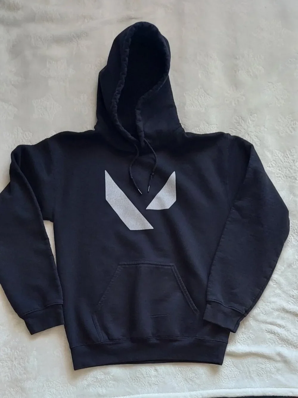Black Valorant Logo Hoodie Sweatshirt Unisex Small